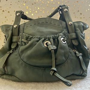 B. Makowsky Brand Purse Bundle (2 purses in Bundle) Sage Green, and Gunmetal!